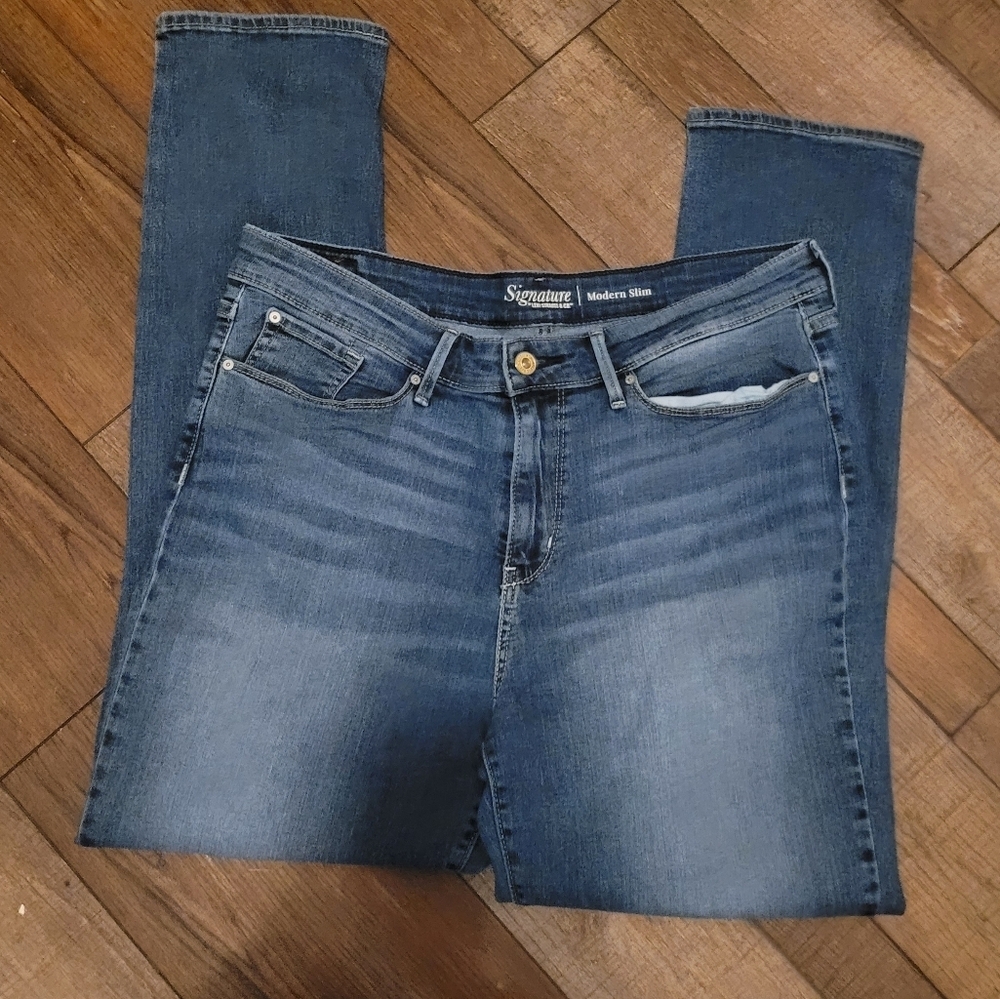 Signature LEVIS Blue Skinny Jeans Modern Fit 16 M  W32 L32